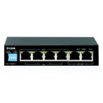 سوییچ ۶ پورت PoE+ لانگ رنج دی‌-لینک مدل DES-F1006P-E